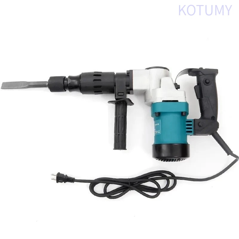 1200W Heavy-Duty Electric Demolition Hammer | AC 110V/220V Multi-Function Concrete Chisel & Rotary Hammer Drill