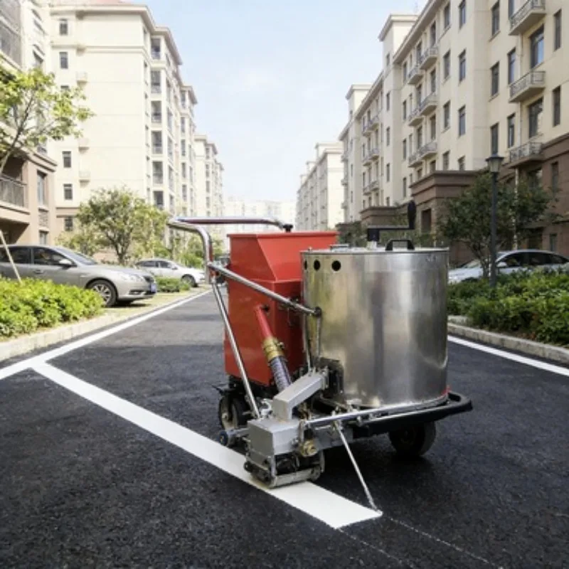 

Electric Airless Road Marking Machine for Sidewalk Crosswalk and Bike Lane
