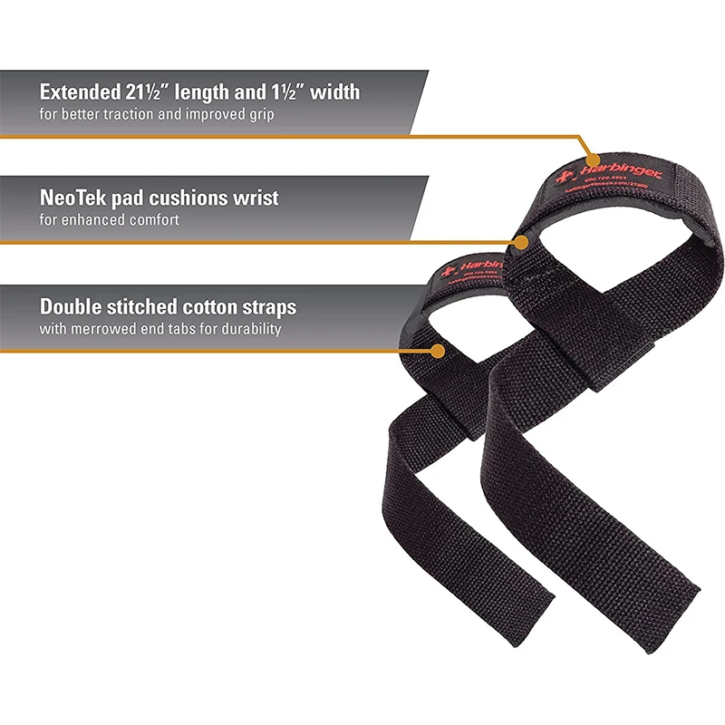 1pc Weightlifting Hand Belt Anti-Slip Sport Fitness Wrist Wraps Straps Gym Support Lifting Grip Belt Bodybuilding 3.8*59cm