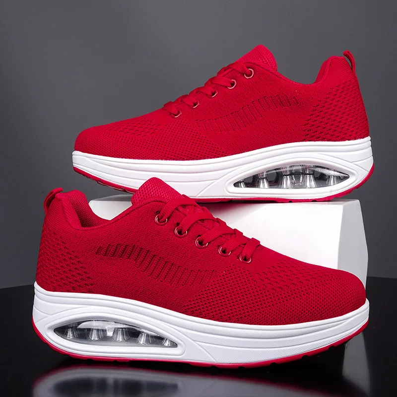 Platform Women Sneakers Casual Breathable Walking Shoes Tenis Masculino Zapatillas Mujer Footwear Wedge Ladies Flat Shoes