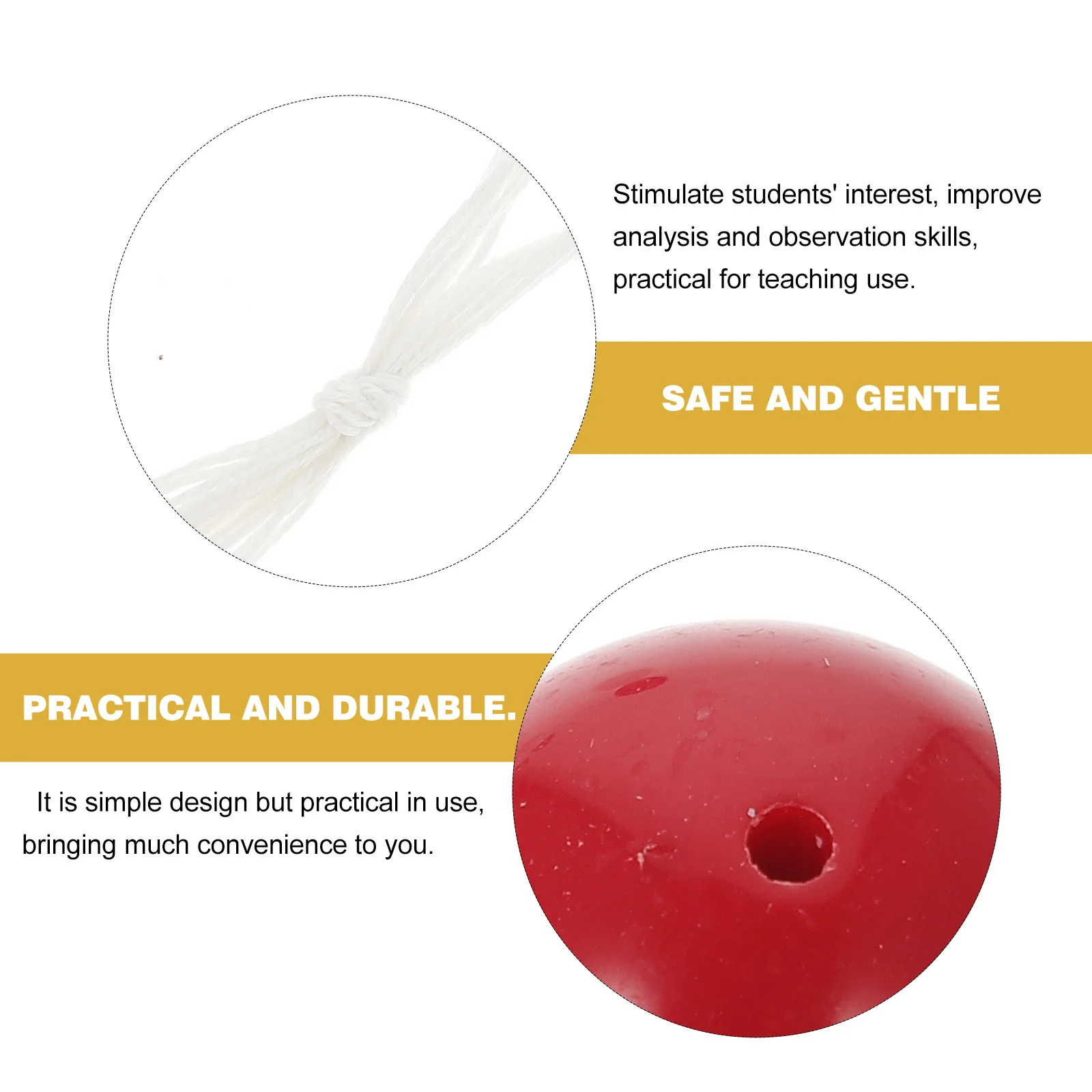 

10Pcs Single Pendulum Ball Group Physics Experiment Equipment for High School Students Teaching Demonstrations Durable Plastic