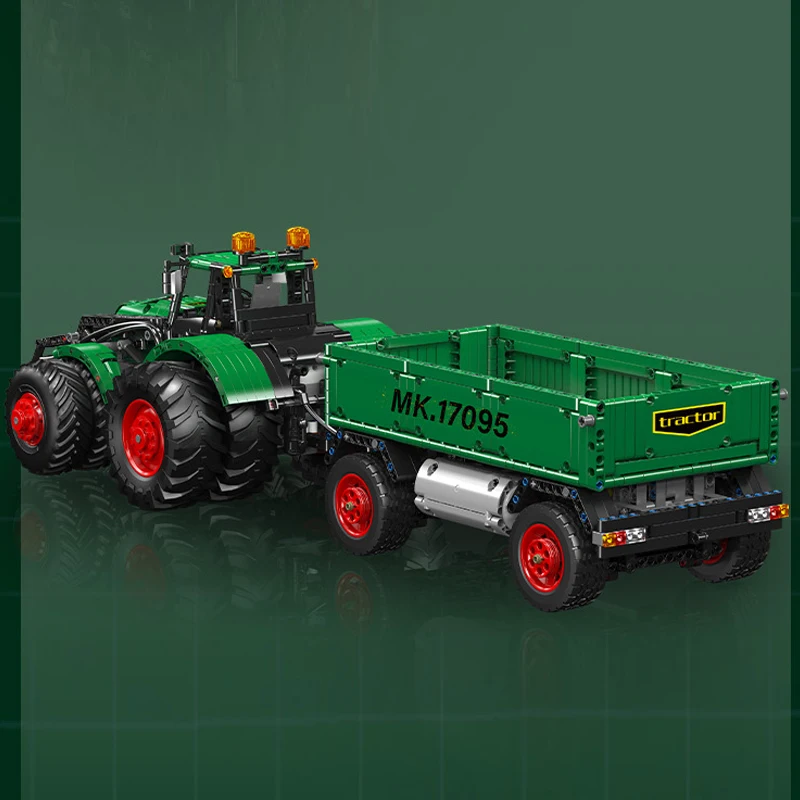 Mould King 17095 Technical Car Toys The MOC RC Multi-Purpose Tractor Building Block Assembly Enginerring Truck Model Brick Set Kids Christmas Gift