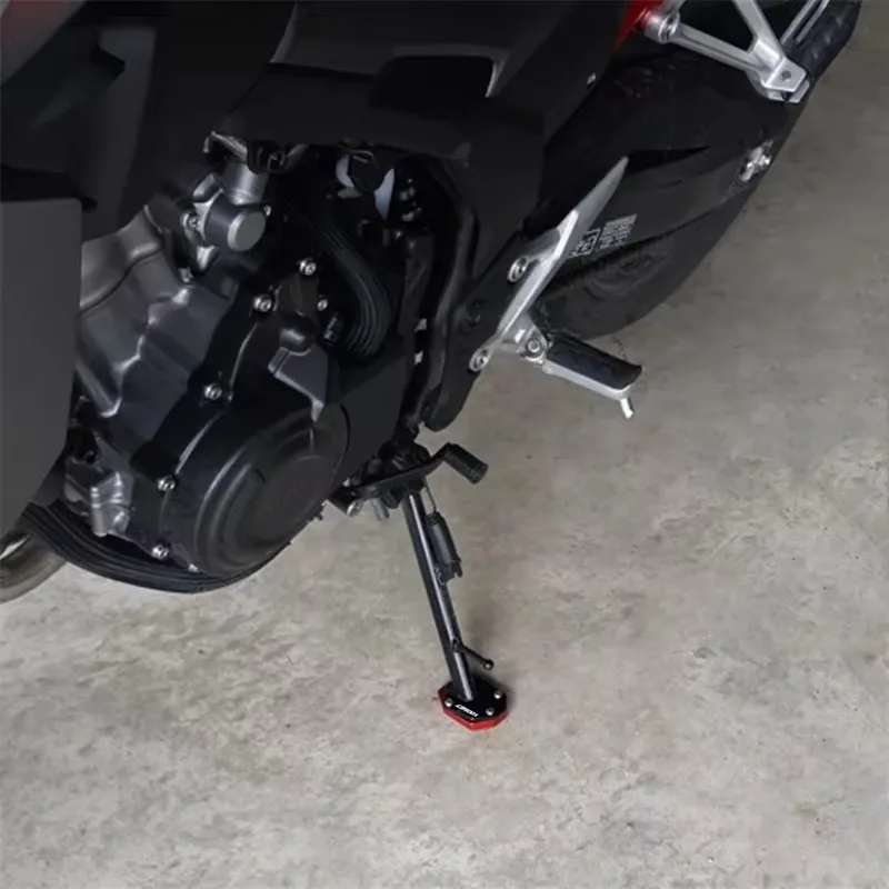 Para honda cbr650r cbr650f cbr500r 2013-2023 cbr1000rr 2004-2007 tampa da válvula da motocicleta kickstand ampliador suporte lateral extensão