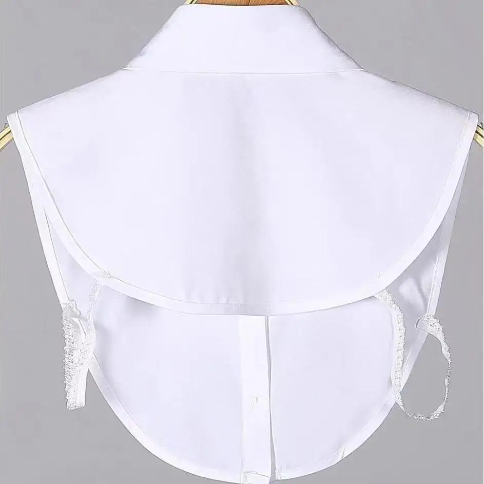 1 Piece of Women's White Detachable Fake Shirt Collar, Fashionable Fake Collar Insert, Decorative Half-Collar Accessory, Suitable for Sweaters, Coats, Blazers, Office Wear, Commuting, and Everyday Casual Outfits