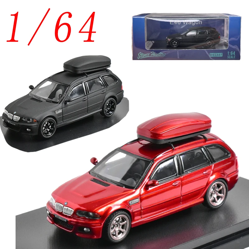 

SH Литая под давлением модель автомобиля из сплава BMW в масштабе 1/64 BMW M3 E46, универсал, игровые транспортные средства, игрушки для мальчиков, подарок, оригинальная коробка