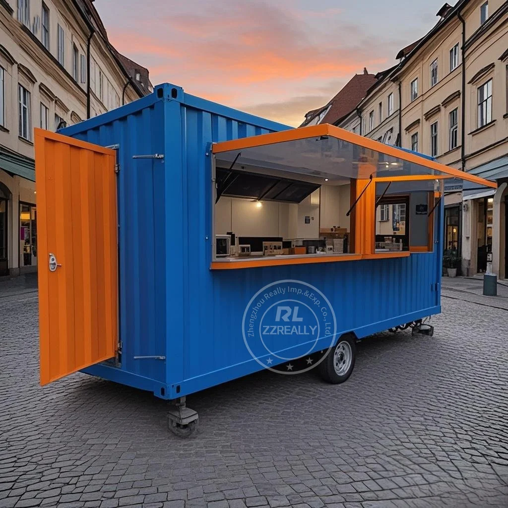 カスタマイズ可能な手頃な価格の20フィートコンテナショップコーヒーショップバー、ファストフードレストラン、コンビニエンスストアキオスクブース