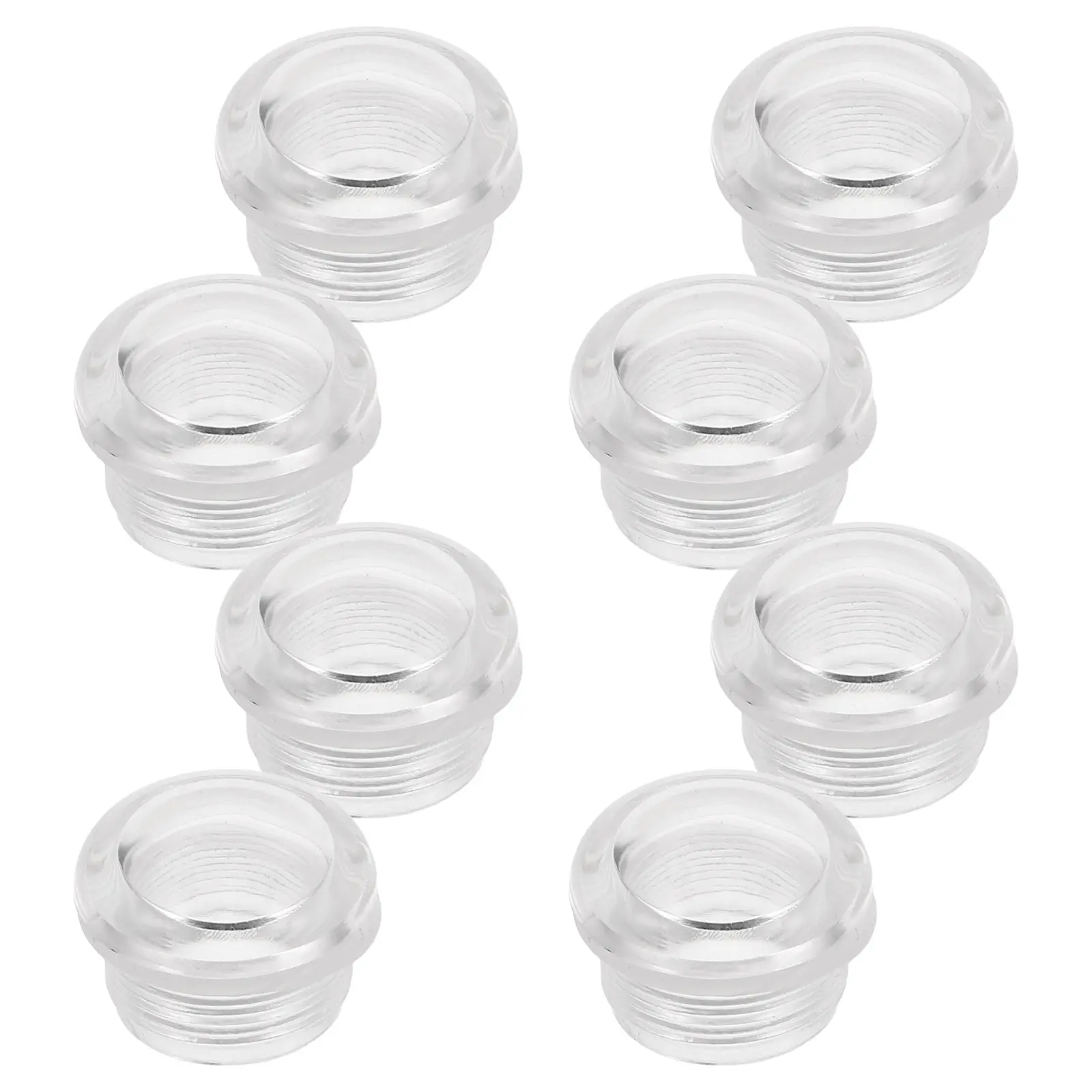 

8Pcs Soap Dispenser Covers Transparent Plastic Replacement Parts Clear See-Through Cover for Bathroom Kitchen Manual Liquid