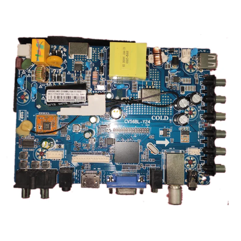 Livraison gratuite! Nouveau! Carte mère 3 en 1 pour TV, fonctionne bien avec led 30-35V CV56BL-Y24 ma