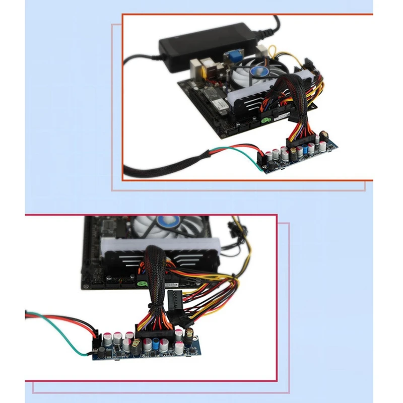 DC 24Pin ATX PSU 12V 120W Pico PSU ATX Switch MINI ITX DC to Car ATX PC Power Supply Wide Input for PC