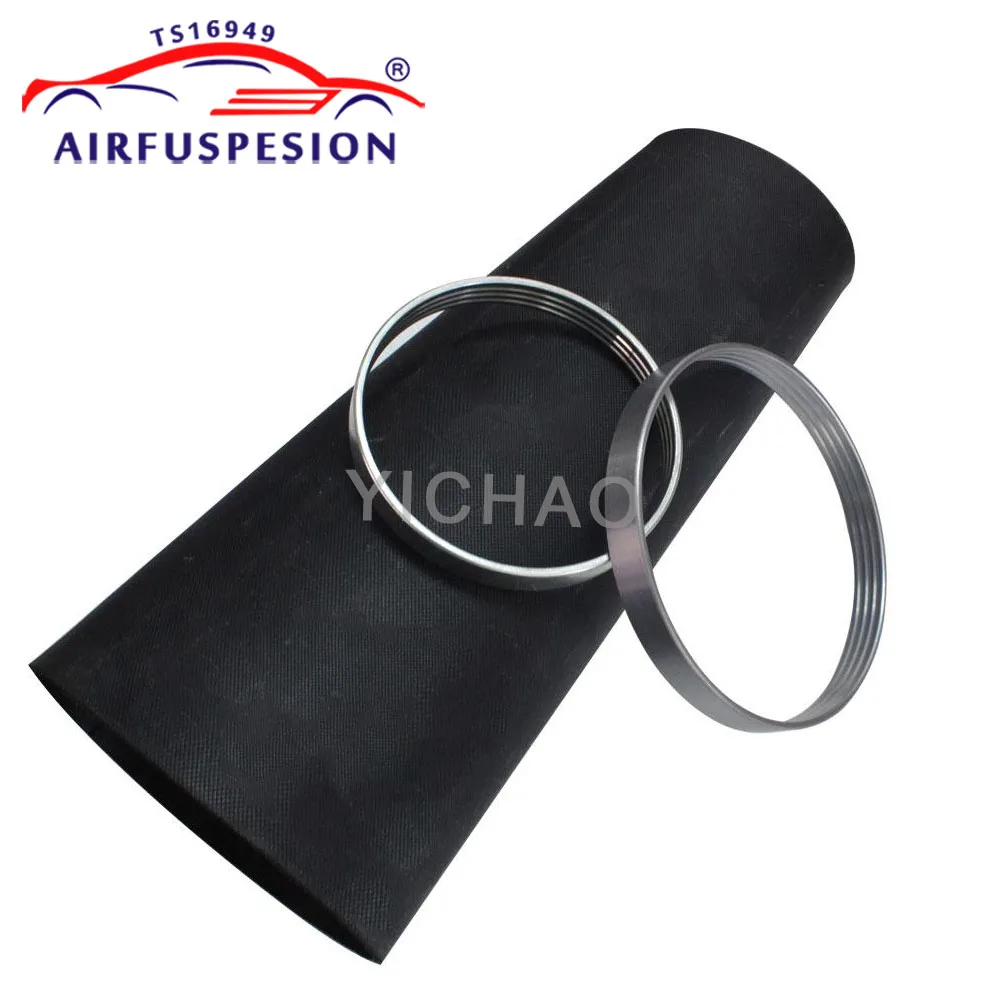 Front Air Suspension Shock Rubber Sleeve+Crimping Rings For Mercedes Benz ML GL Glass W164 X164 1643206013 1643204313 1643204613