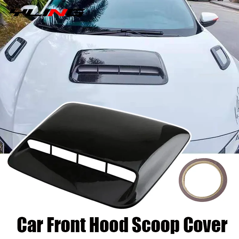 Auto Tuning Car Air Flow Intake Hood Scoop Vent Bonnet Decorative Cover For BMW Audi Benz Focus Mk2  Passat B5 4x4 Accessories