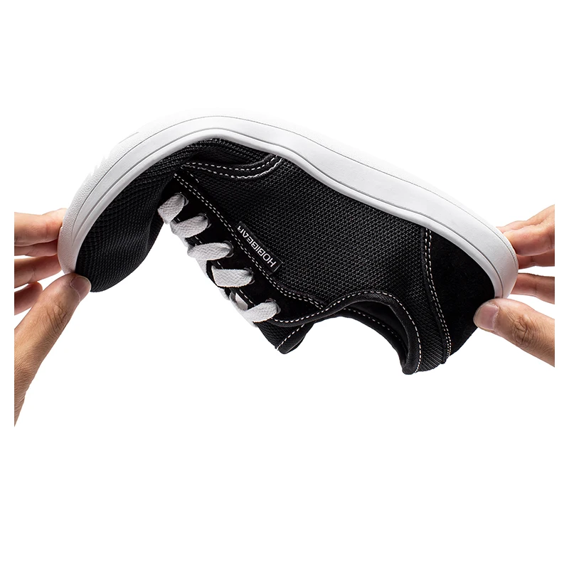 أحذية HOBIBEAR الحد الأدنى حافي القدمين للجنسين بمقدمة واسعة بدون قطرة للمشي أحذية رياضية شبكية خفيفة الوزن قابلة للتنفس