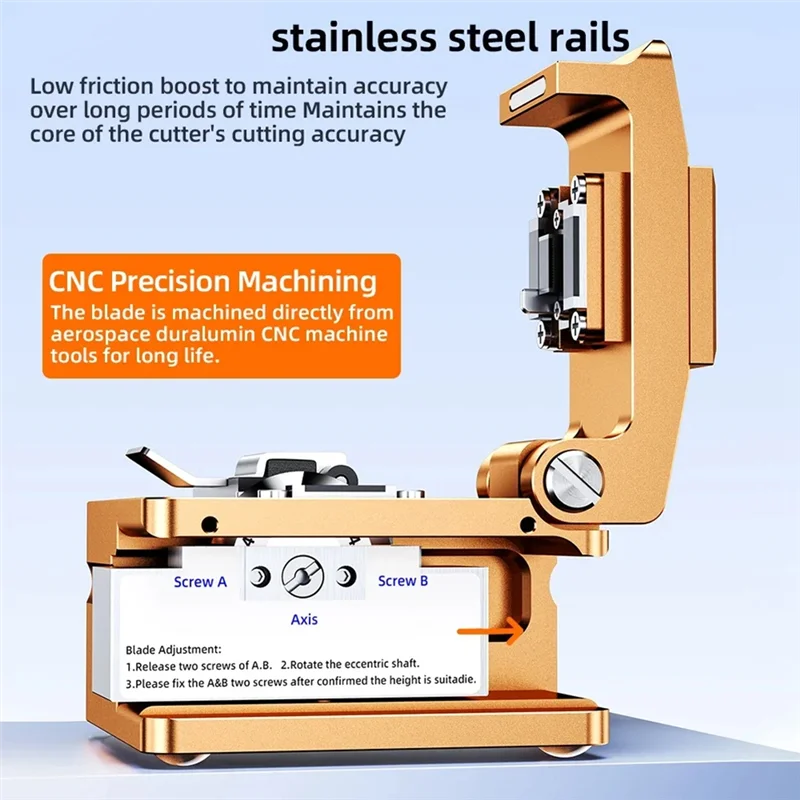 M18K-S09 Fiber Optic Cleaver+Pliers Light Optical Fiber Fusion Splicer Cutter With Dust Bin FTTH Fiber Cold Connection Cutter