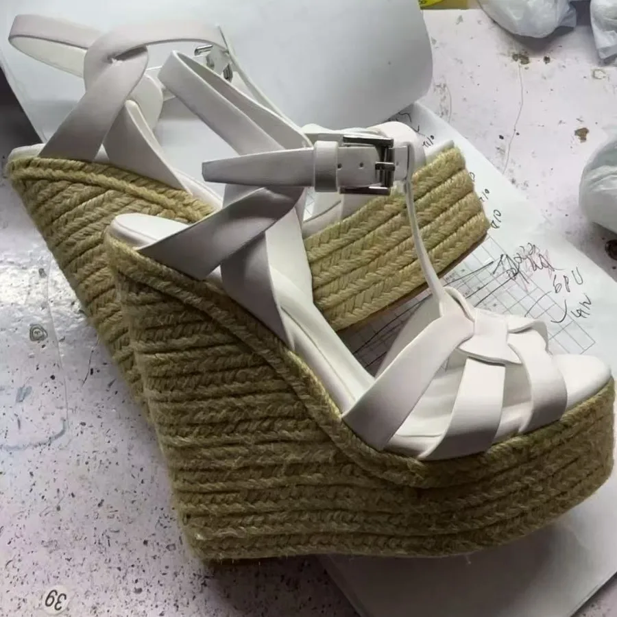 Pump Buckle Strap Heels Wedge Platform Increase Women Shoes Punk Sandalias De Mujer Goth Sandalias Sexy Sandales Femme Luxe image 4