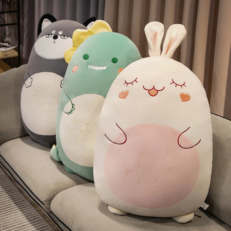 Peluche Cuscino Rotondi di vari animali - vari colori e formati 45-60-80cm