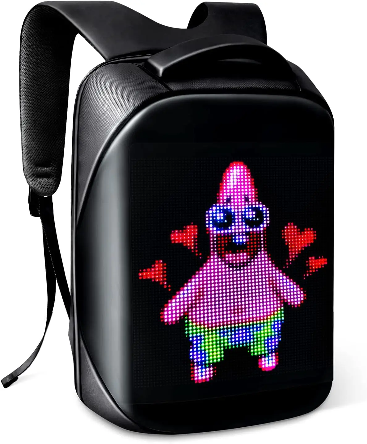 LED Programmable Full Color Screen Waterproof Backpack, Birthday Gift for Men and Women, Motorcycle Backpack/Laptop Backpack