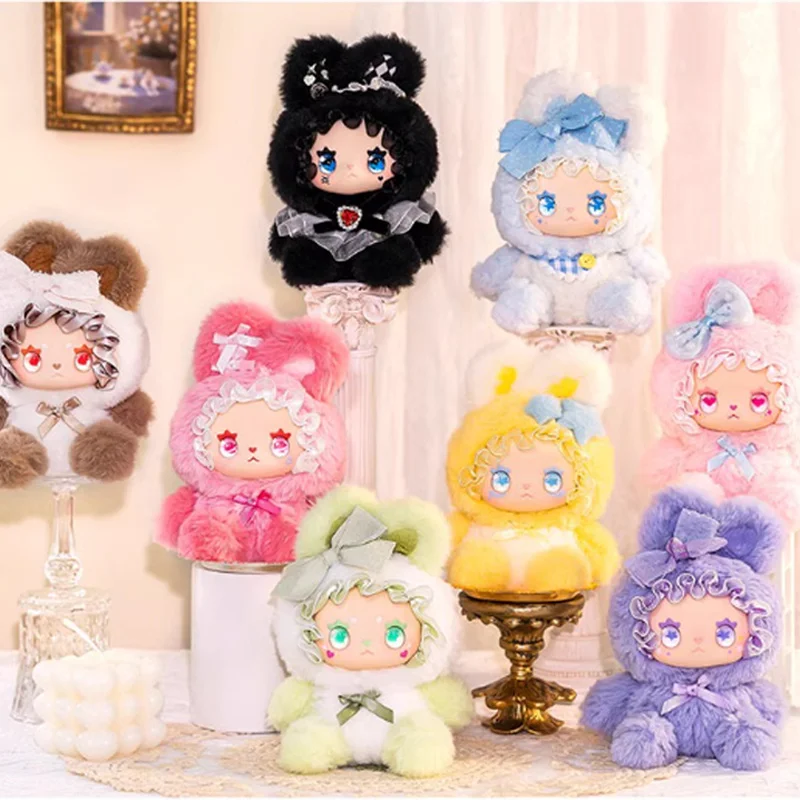 حقيقية جميلة إيما الأرنب التحالف سلسلة لطيف أفخم صندوق أعمى الفينيل الوجه دمية نموذج تزيين مُثبت لعبة صندوق غامض هدية