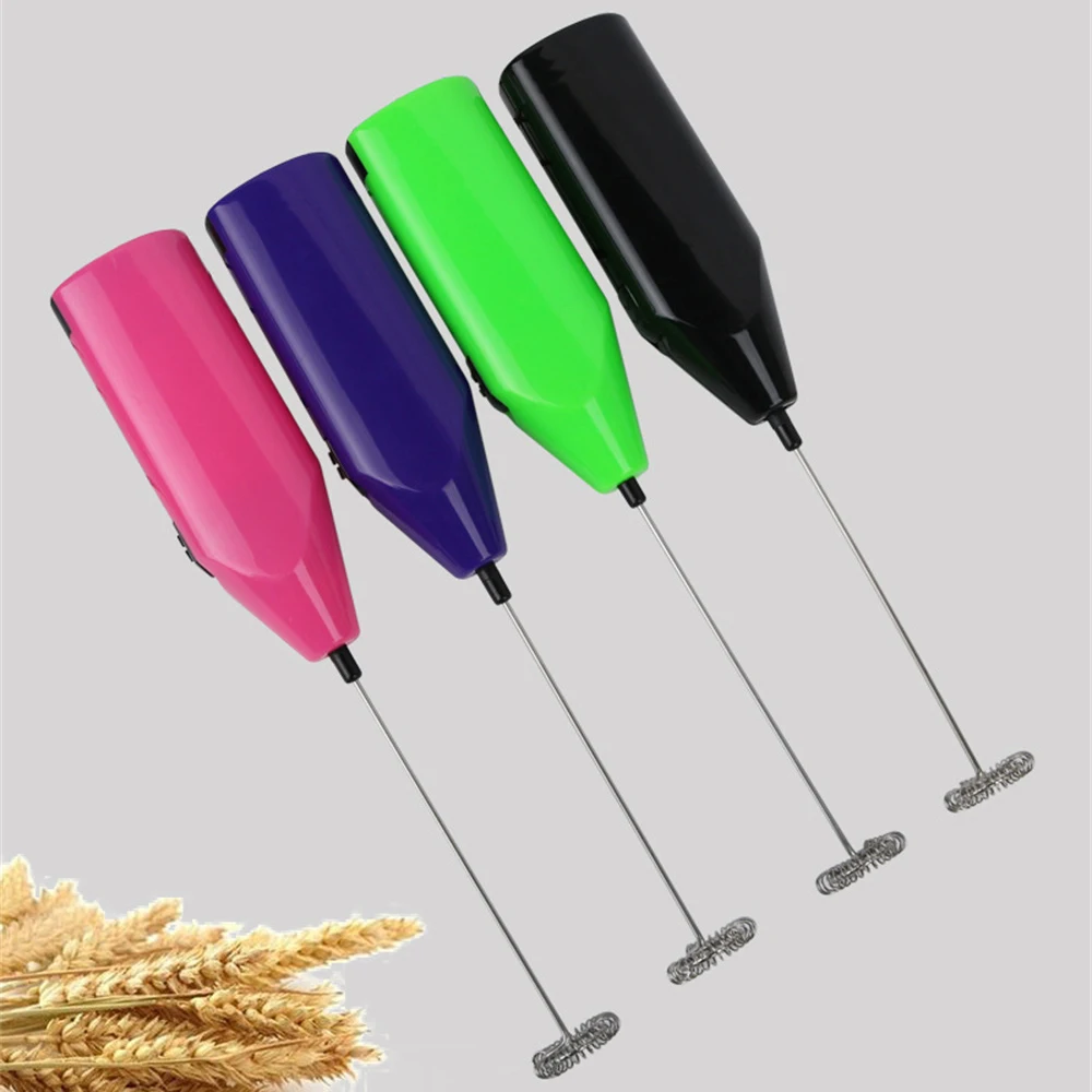 Whisk Portable Green Beverage Stirrer Coffee Stirring Electric Stirring Rod Multifunction Purple Coffee Stirrer Egg Whisk Black