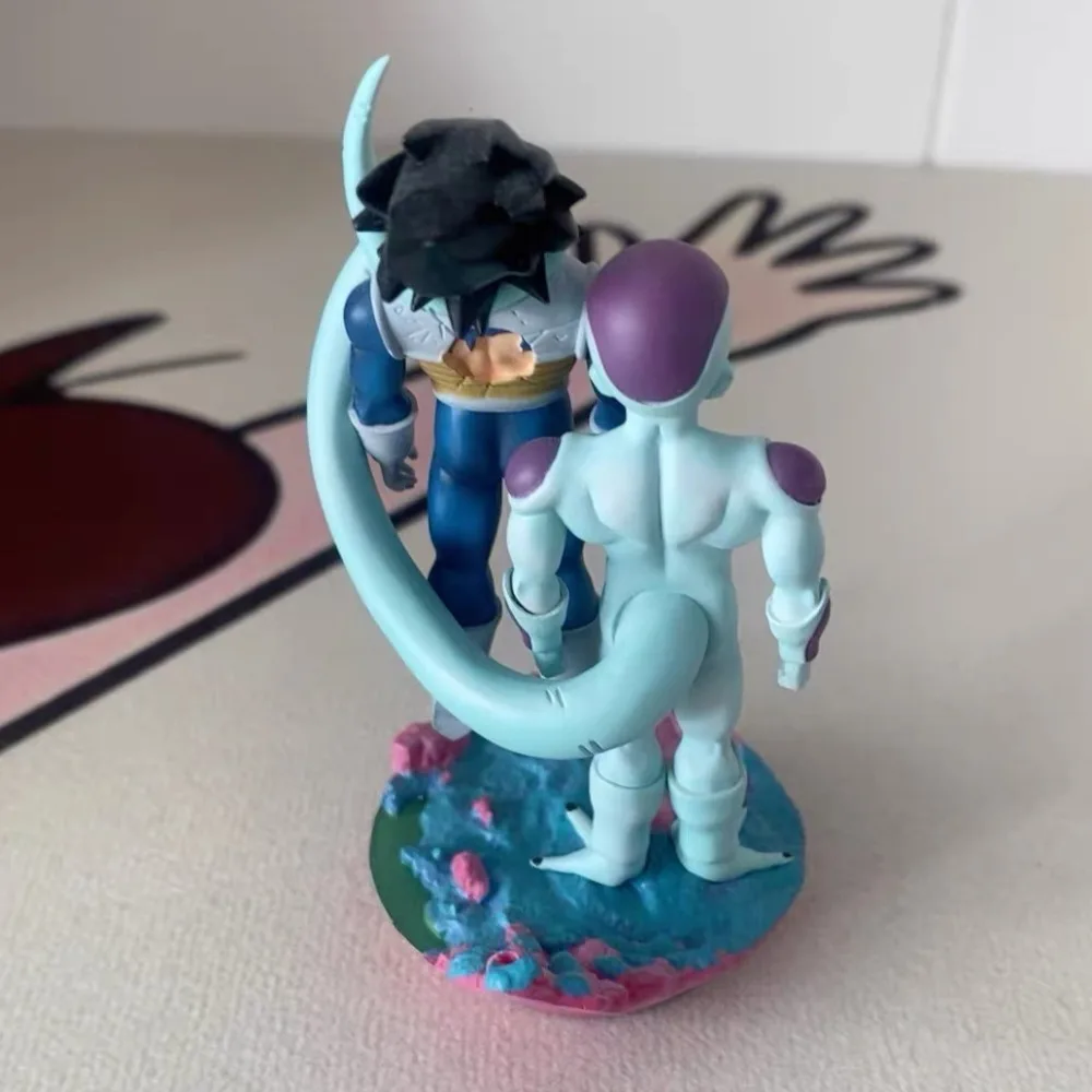 9.5cm/3.74in anime dragon ball figura frieza e vegeta figuras de ação estátua pvc desktop ornamentado coleção modelo brinquedos presentes