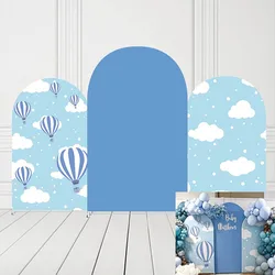 Mehofond Custom Blue Sky White Clouds Birthday Covers Chiara Arch Background Baby Shower Party Decor Backdrop Photo Doubleside