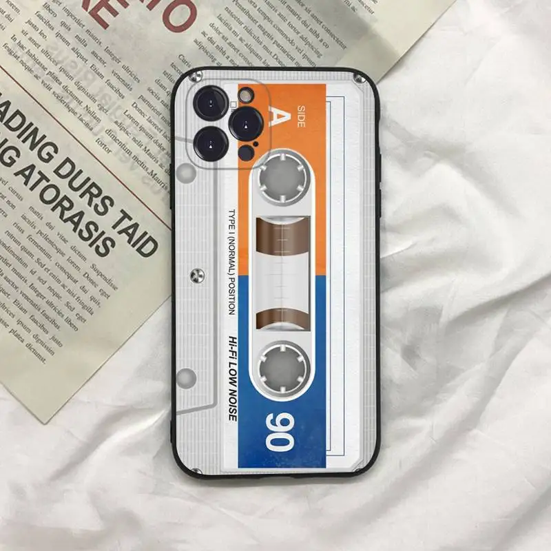 MaiYaCa Cassette Tape Phone Case For iPhone 13 Pro MAX 14 11 12 Mini X XS XR 6 7 8 Plus SE 2020 Soft TPU Cover