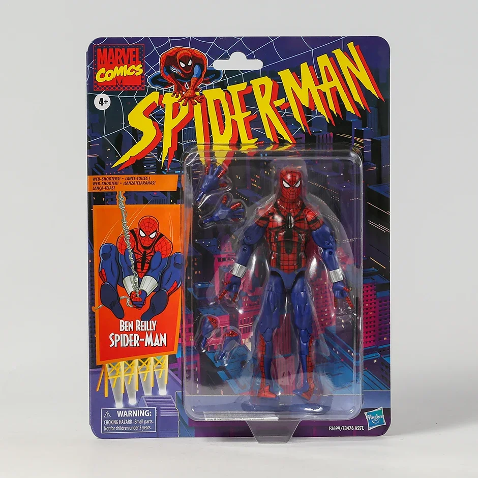 Spider-Man Retro Marvel Legends Ben Reilly / Symbiote Spiderman 6-Inch Action Figure