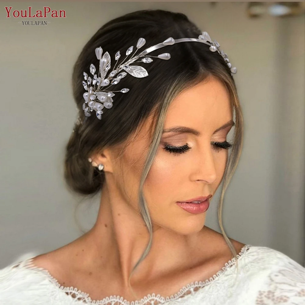 YouLasaupoudrer-Cerceau à cheveux en biscuits pour femme, pièce de sauna de mariée, bande de sauna en perles de demoiselle d'honneur, bijoux de mariage, cadeau de fête pour fille, jardin 586