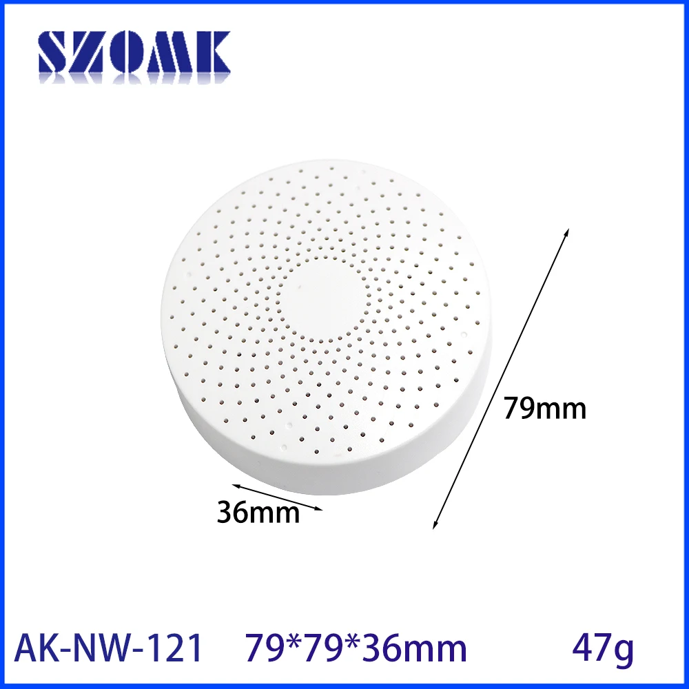 79*79*36mm AA Battery Smart Home Human Body Sensor Ceiling Casing Wall-Mounted Plastic Pcb Case For Electronic