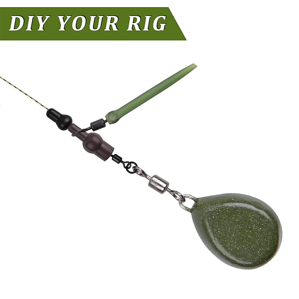 30/50/100Pcs Carp Fishing Tulip Beads Soft Rubber Quick Change Buffer Bead for Helicopter Rigs Carp Fishing Terminal Tackle