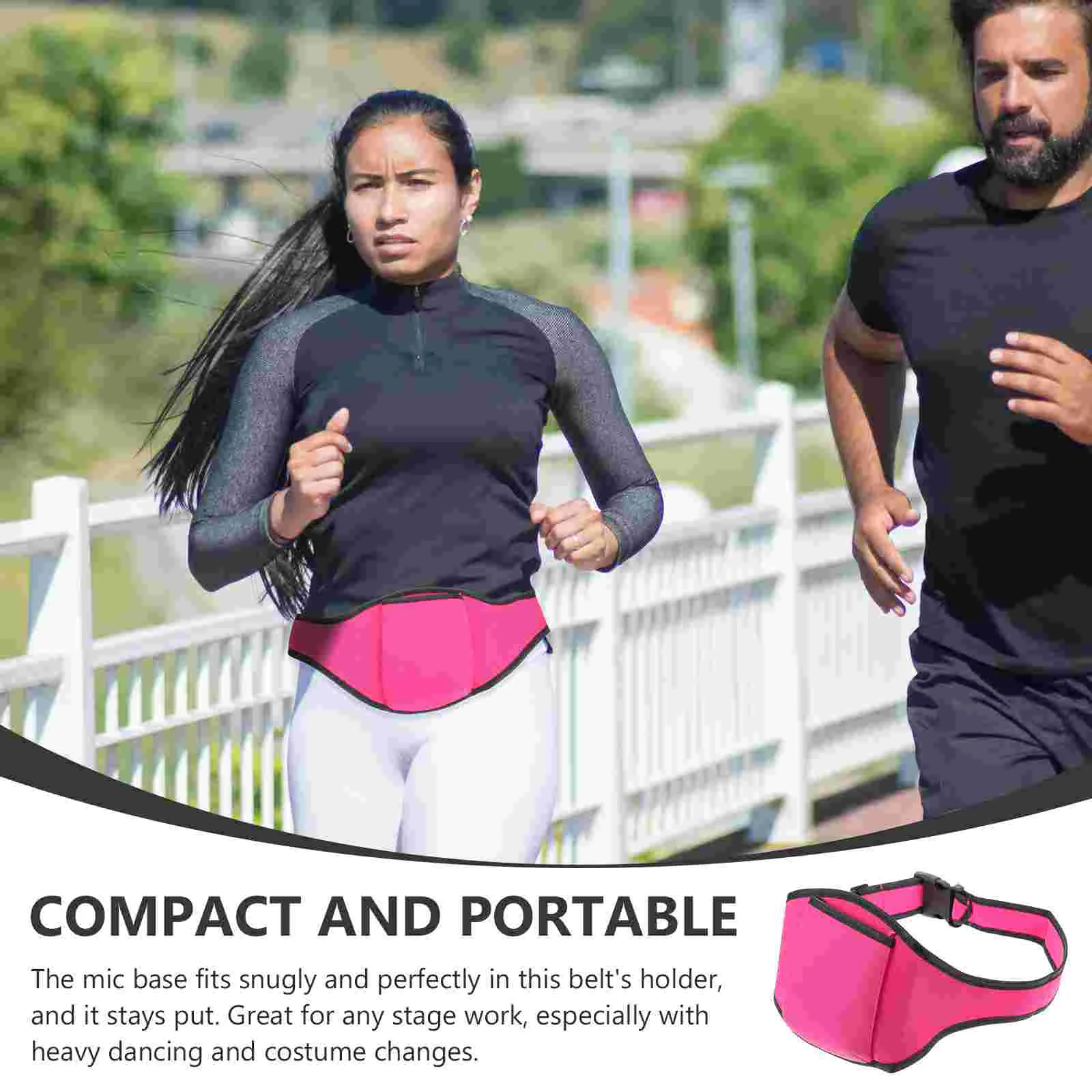 Pasek mikrofonowy do instruktorów fitness Torba na mikrofon Uchwyt na komórkę Neoprenowy przenośny nauczyciel