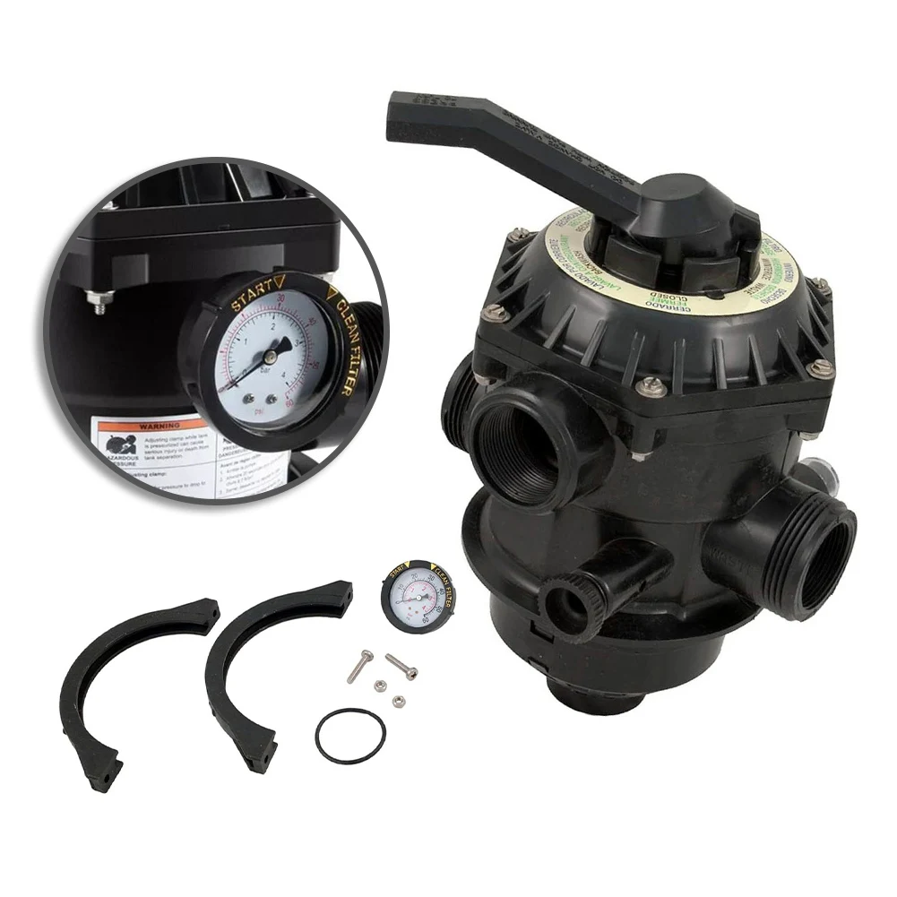 1.5 Inch 6 Way Valve 262506 For Pentair Sand Filter Top Mount Multiport Pool Equipment Parts Replacement