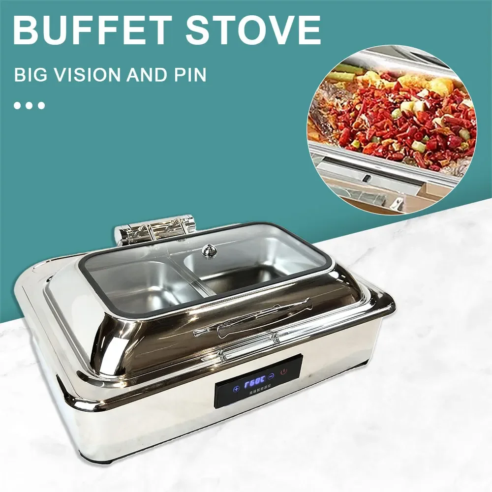 YITIAN Restaurant Kitchen Equipment Stainless Steel Electric Electric Hot Pot Chafer Dishes Food Buffet Warmer