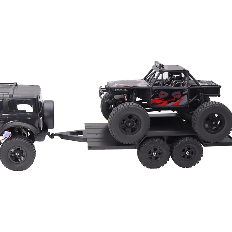 【Flash Sale】RC Crawler Utility Trailer With Hitch For 1/18 RC Crawler Car TRX4M Upgrade Parts