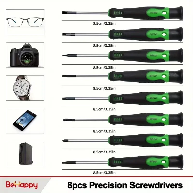 Multifuncional Magnetic Screwdriver Bits Set, Precision Phillips, Slotted Screw Bit, Home Repair Tool, CRV