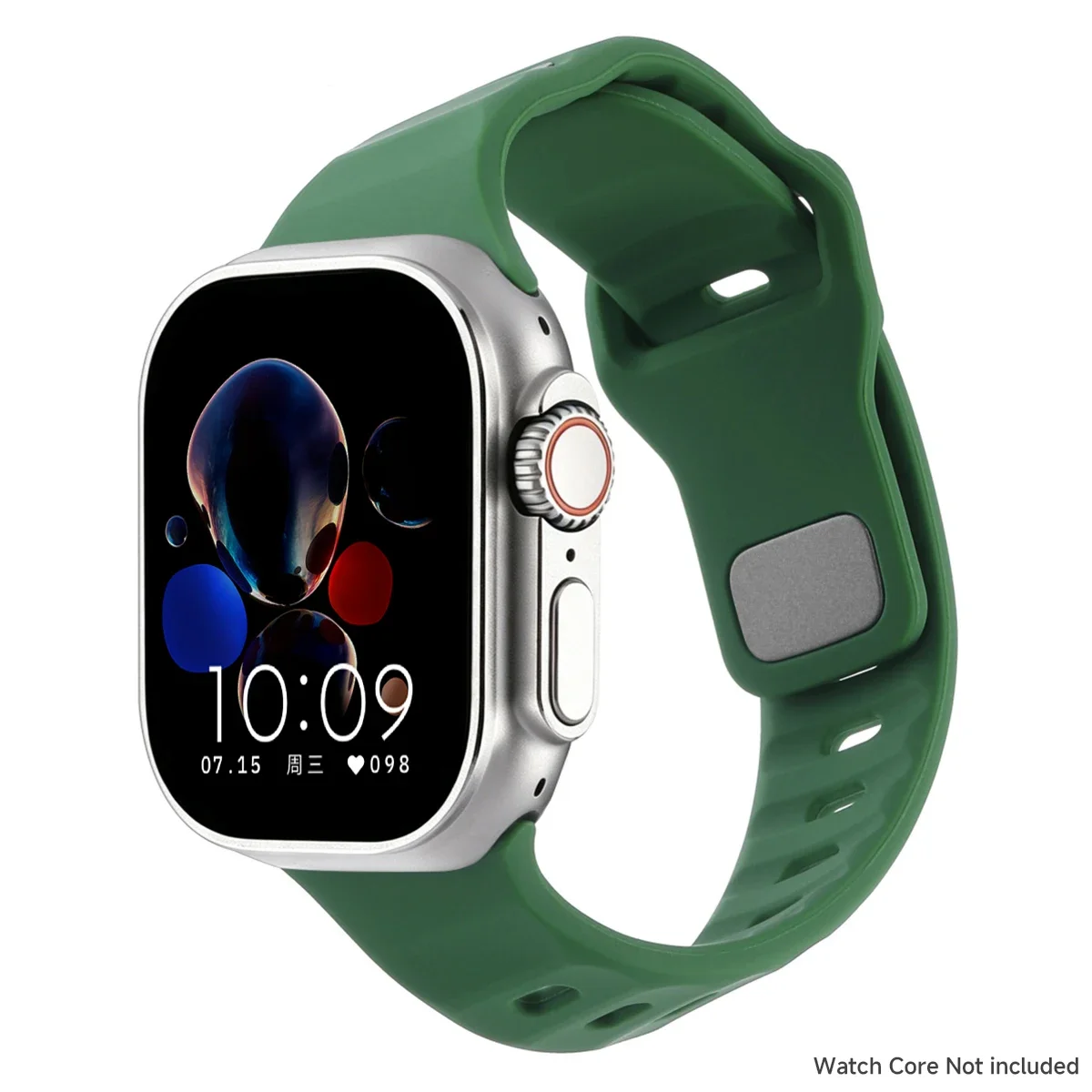 Silikon-Sportarmband für Apple Watch Ultra 3/2 49mm 42 44 38 40 41mm Zweifarbiges Verstellbares Armband für iWatch S11 10 9 8 7 6 SE3 Gürtel – Detail 19