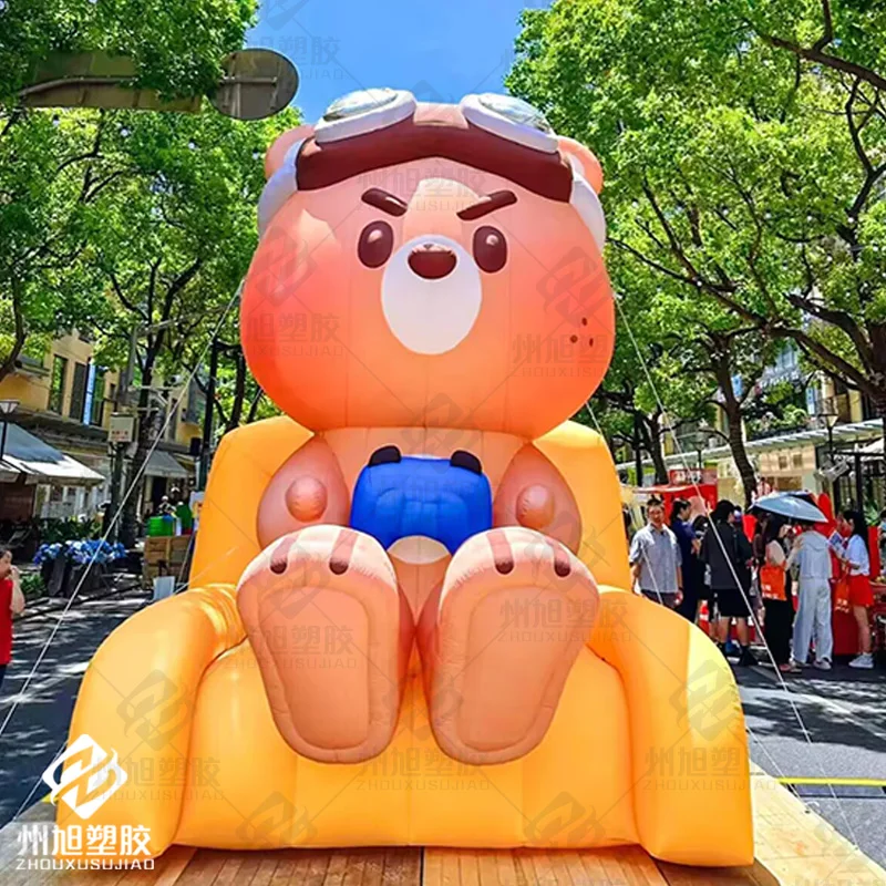 

Inflatable bears, animal-based air models with blowers, outdoor square activity decoration props