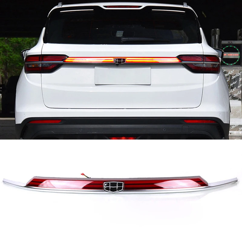 KEEN 12V Auto Tail Light for GEELY Coolray 2019-2021 Third Brake Stop led Rear Bumper Lights Tail Through Lamp