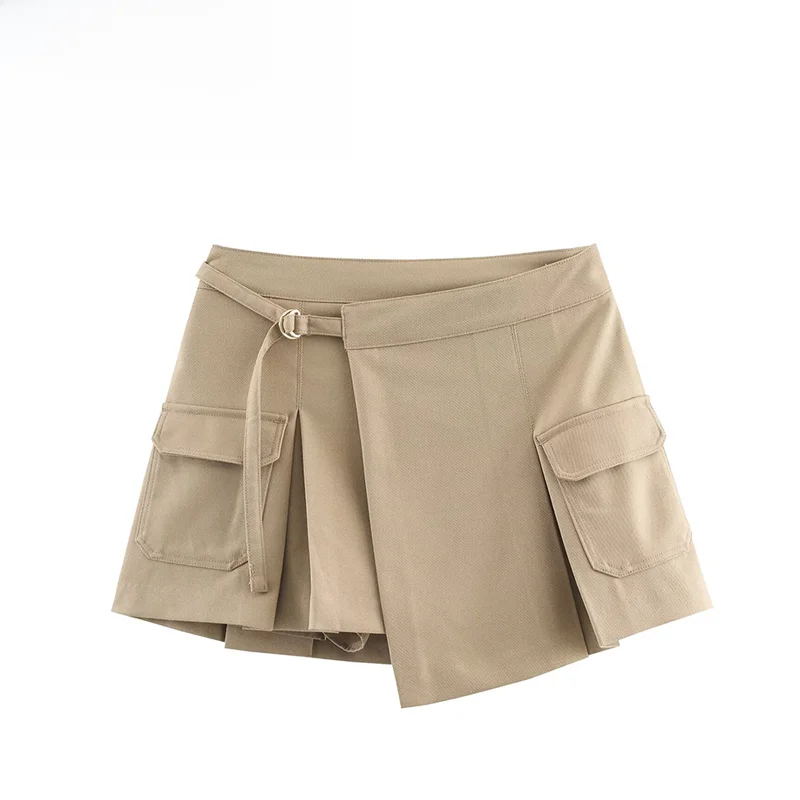 

Модные рабочие юбки-брюки для женщин, осенняя новинка, простой дизайн, универсальные, из полиэфирного волокна 837239