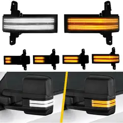 Sequential Turn Signal Switchback LED Side Tow Mirror Marker Light Fit For Chevrolet Silverado GMC Sierra 1500 2500HD 3500HD
