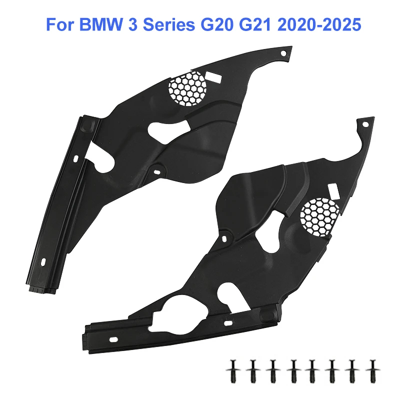 車のヘッドライト用保護カバー,車のフロントコンパートメント,防塵,BMW 3シリーズ,g20,g28,2020, 2021, 2022, 2023, 2個