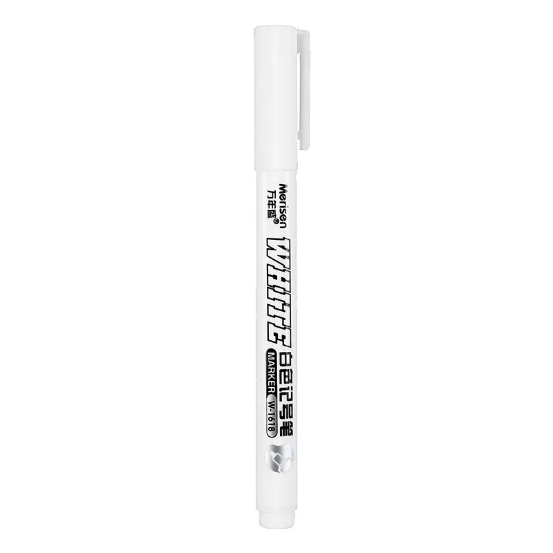 1/2/3/4/5 Stück weiße Markierungsstifte, 2,0 mm, ölig, wasserfest, weiß, DIY-Graffiti-Skizziermarker, Schreibwaren, Schreibbedarf, Schulbedarf