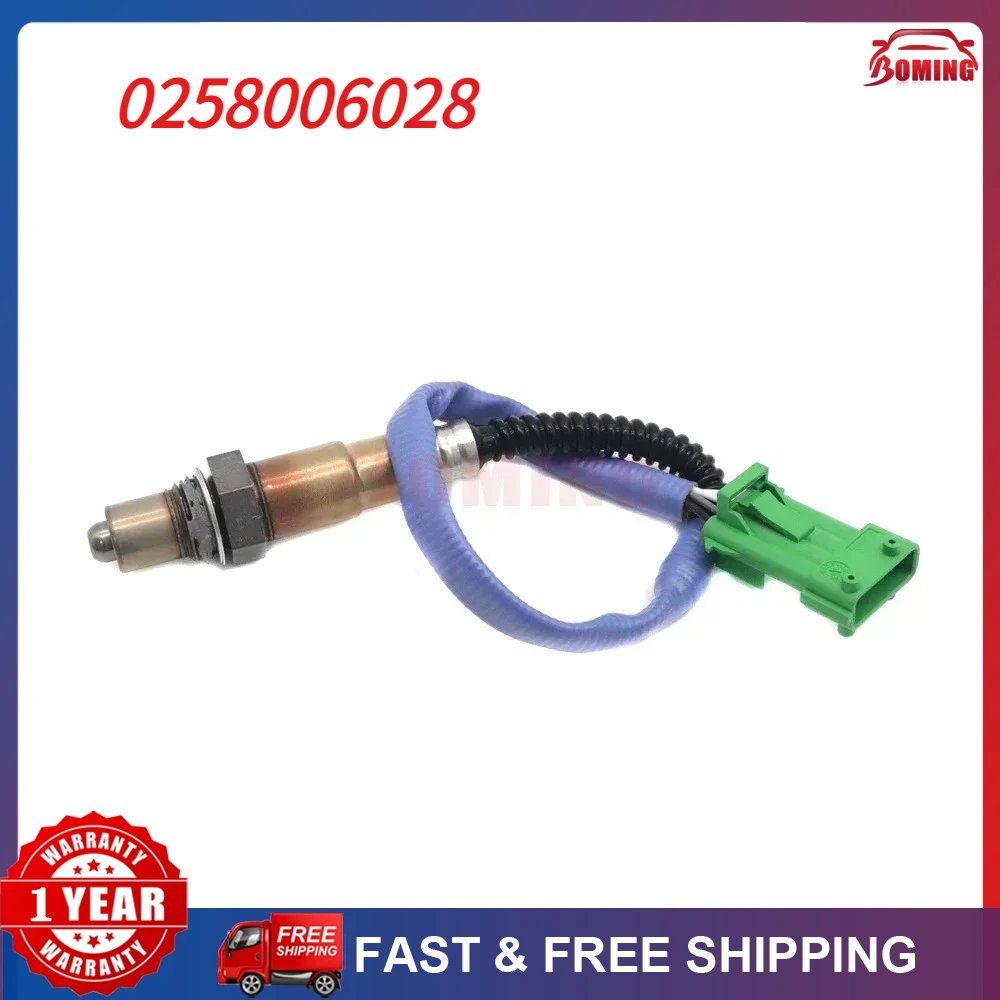 Sensor de Oxigênio O2 Lambda para Peugeot 206 207 306 307 308 406 607 806 807 Peugeot C2 C3 C4 C8 0258006028 9635978280 9622997680