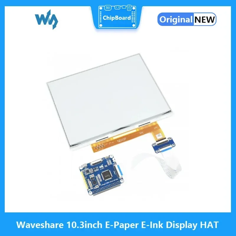 Waveshare  10.3inch e-Paper e-Ink Display HAT For Raspberry Pi, 1872*1404, Black / White, 16 Grey Scales, USB / SPI / I80