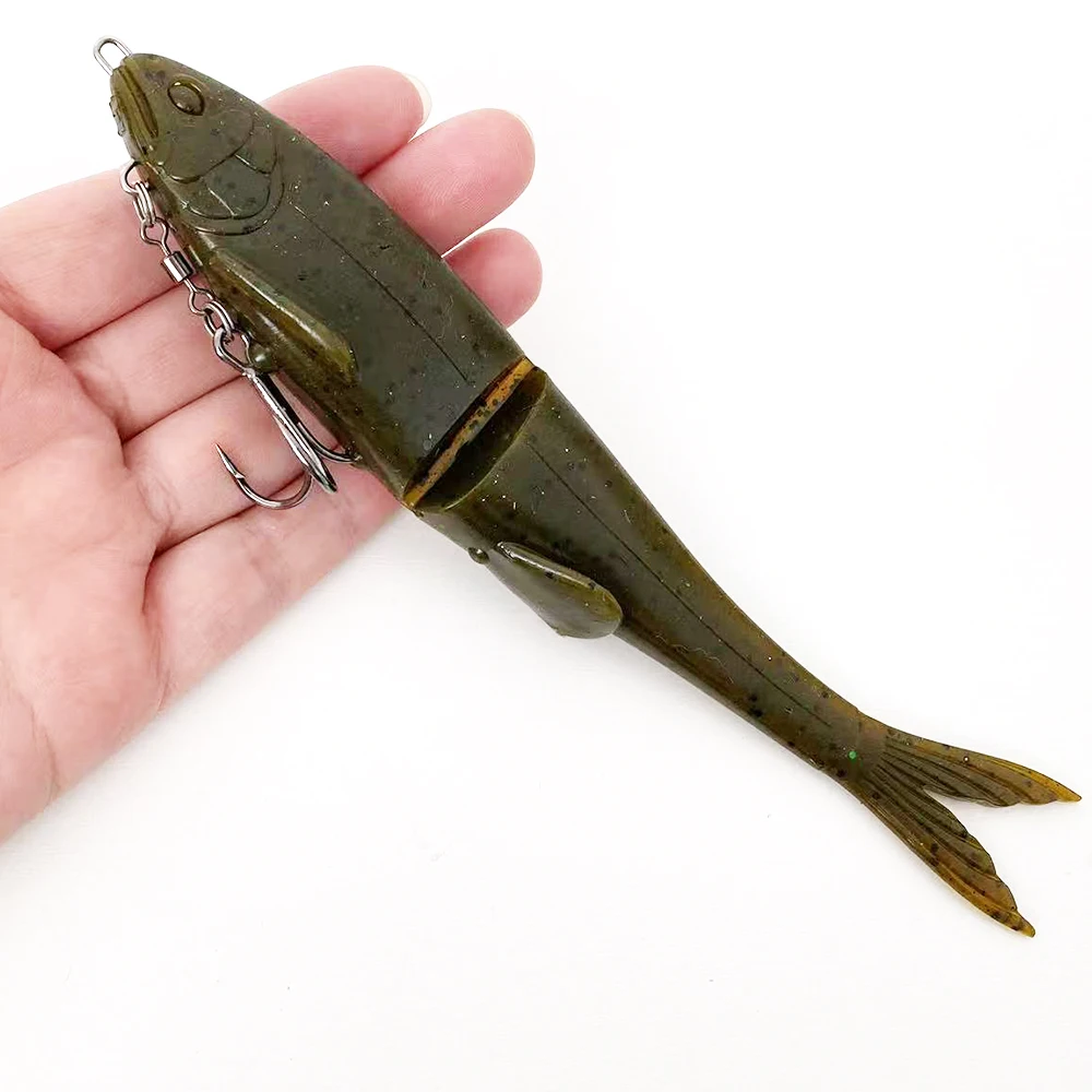 120mm 170mm Weicher Schwimmköder Angelköder Langsam Sinkender Wobbler Künstlicher Köder für Barsch Süßwasser Salzwasser Angelzubehör – Detail 9