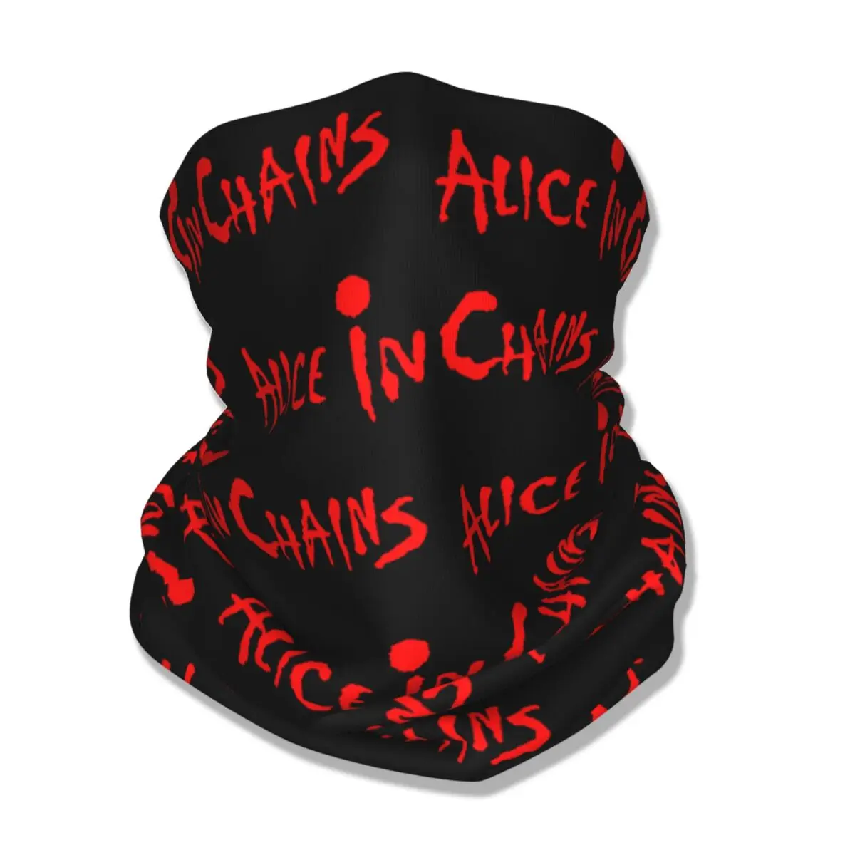 Alice In Chains Logo Bandana Neck Cover Printed Balaclavas Wrap Scarf Warm Headwear Riding for Men Women Adult Breathable