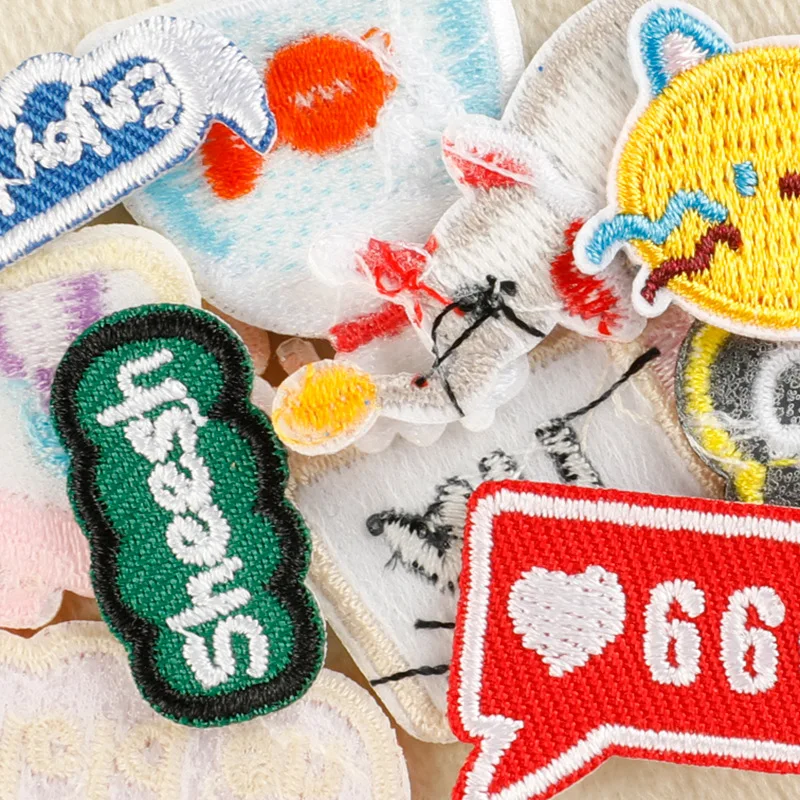 Cartoon Cute Drawing Board Patch Embroidered Cute Badges Hippie Iron On Kids Patches For Clothes DIY Stickers Stick-on Badge