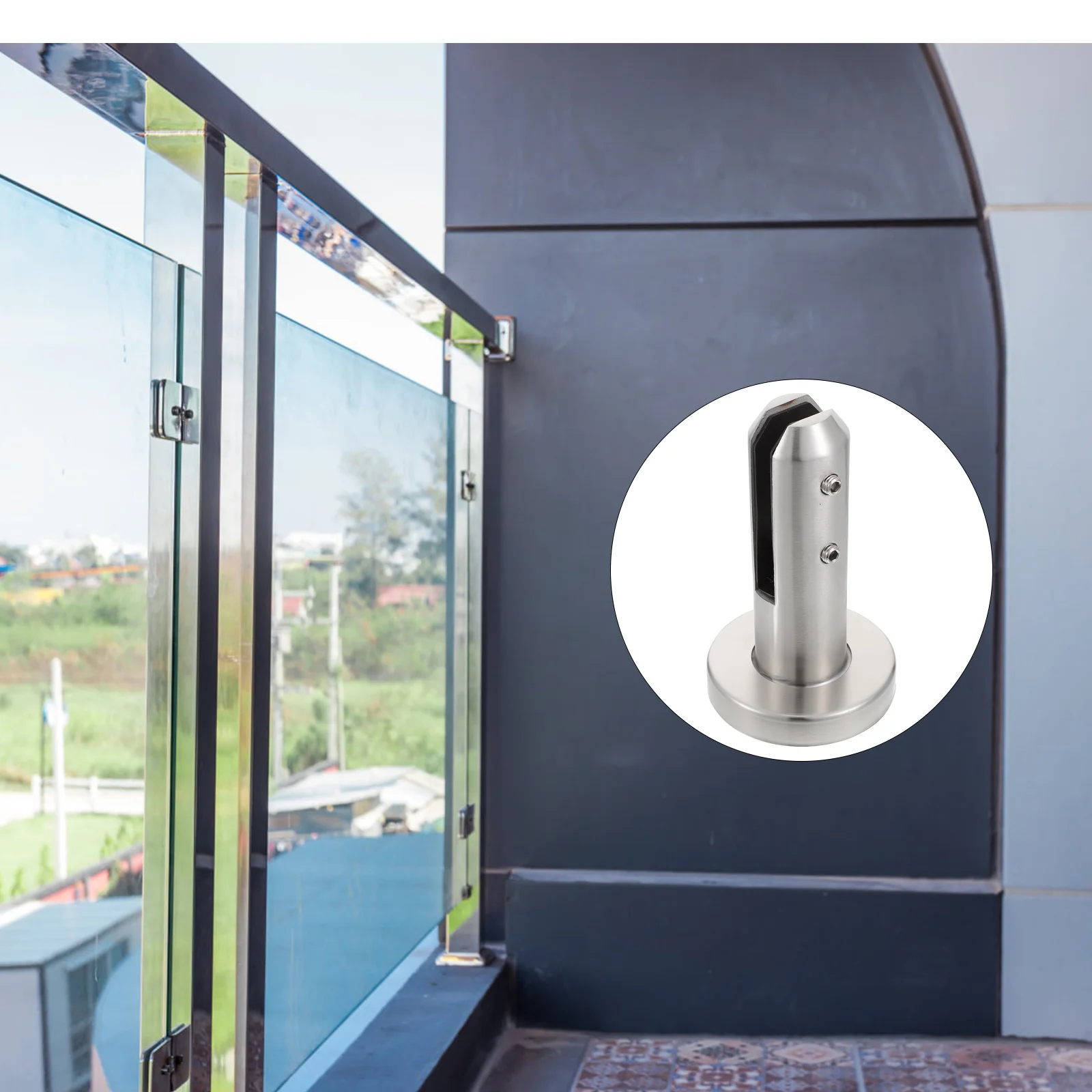 

Stainless Steel Glass Panel Post Clamp for Balustrade Staircase Pool Fence Holder Suitable 8 13mm Glass Easy Installation Modern