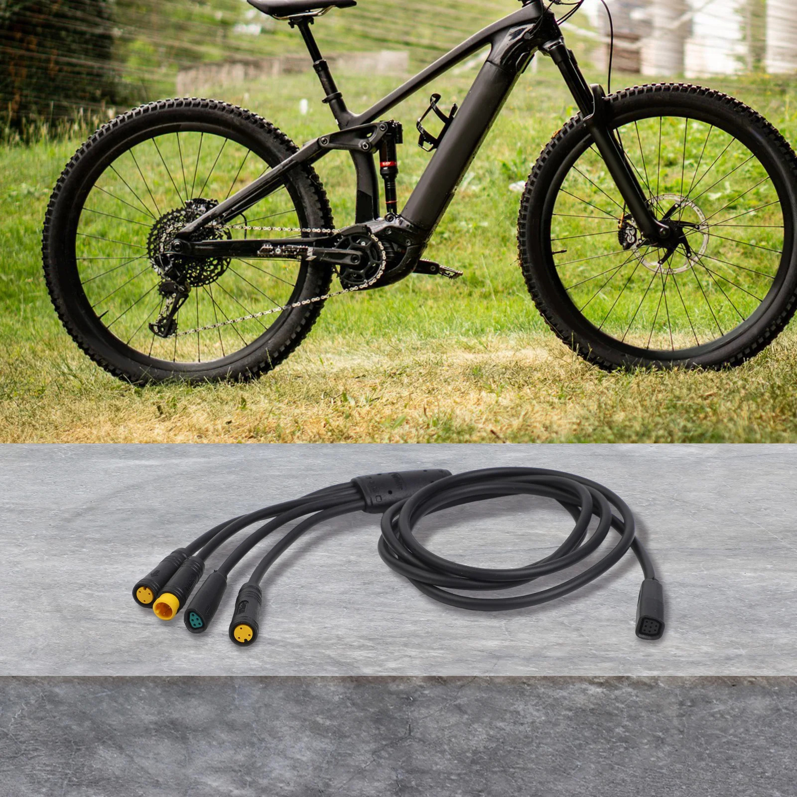 1T4 Cable for Bafang Drive Motors M225 M325 M625 Waterproof and Reliable at 120cm with Multiple Pin Connections