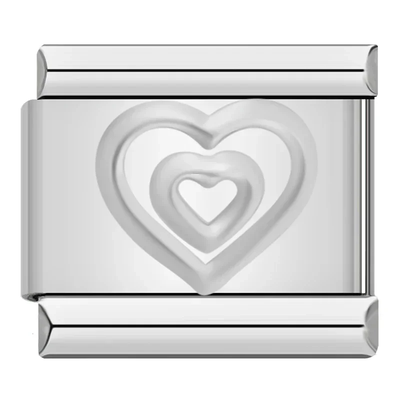 Hapiship 2024 Nieuwe Mode 26 Engelse Letters Italiaanse Charm Links Fit 9 Mm Roestvrij Stalen Armband Maken Vrouwen Sieraden DJ110 - afbeelding 1