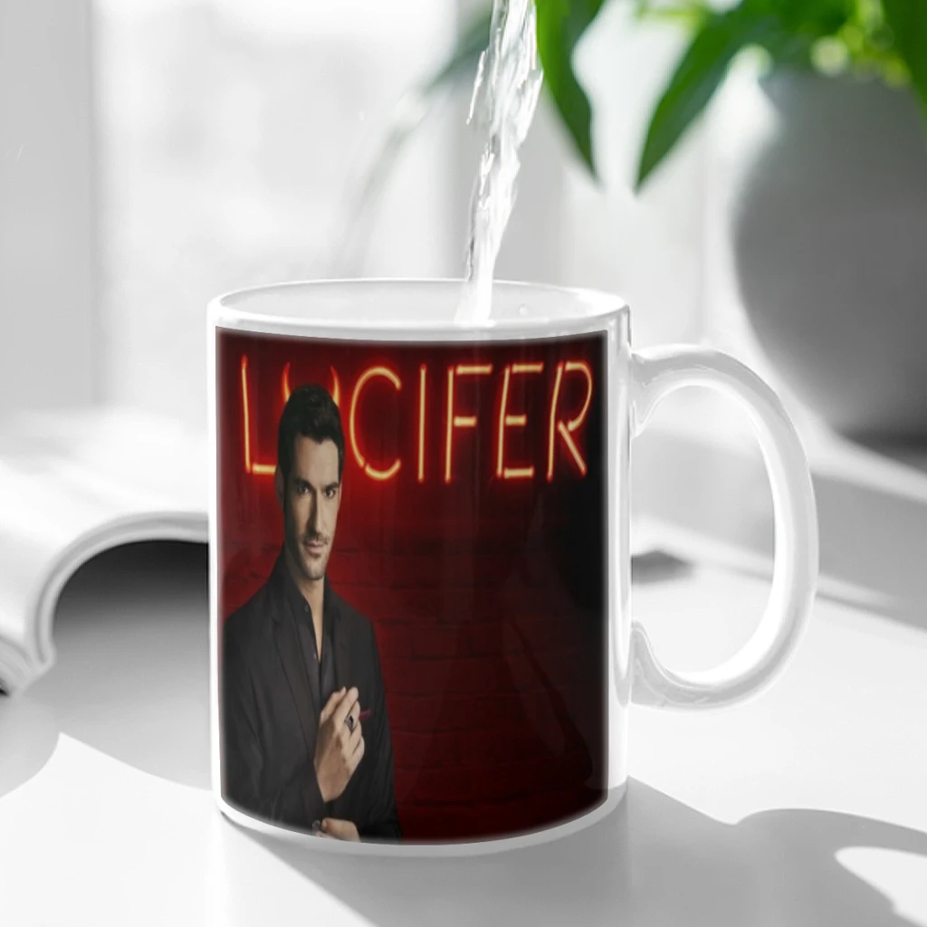 Lucifer Morningstar Crime Tom Ellis 11oz Funny Ceramic Coffee Mug Tea Milk Cup For Novetly Creativity Gift